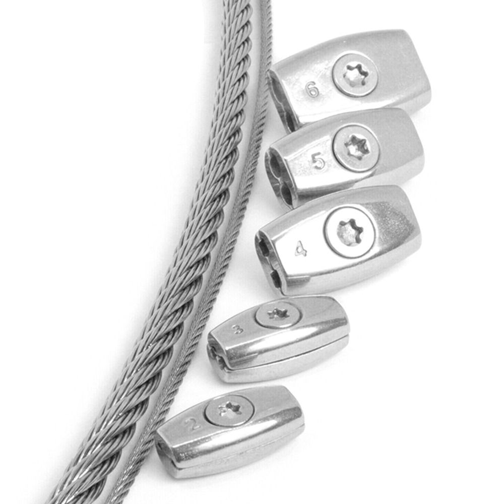 String Tension Clip - 1Pc 2/3/4/6/8mm Double Hole Wire Rope