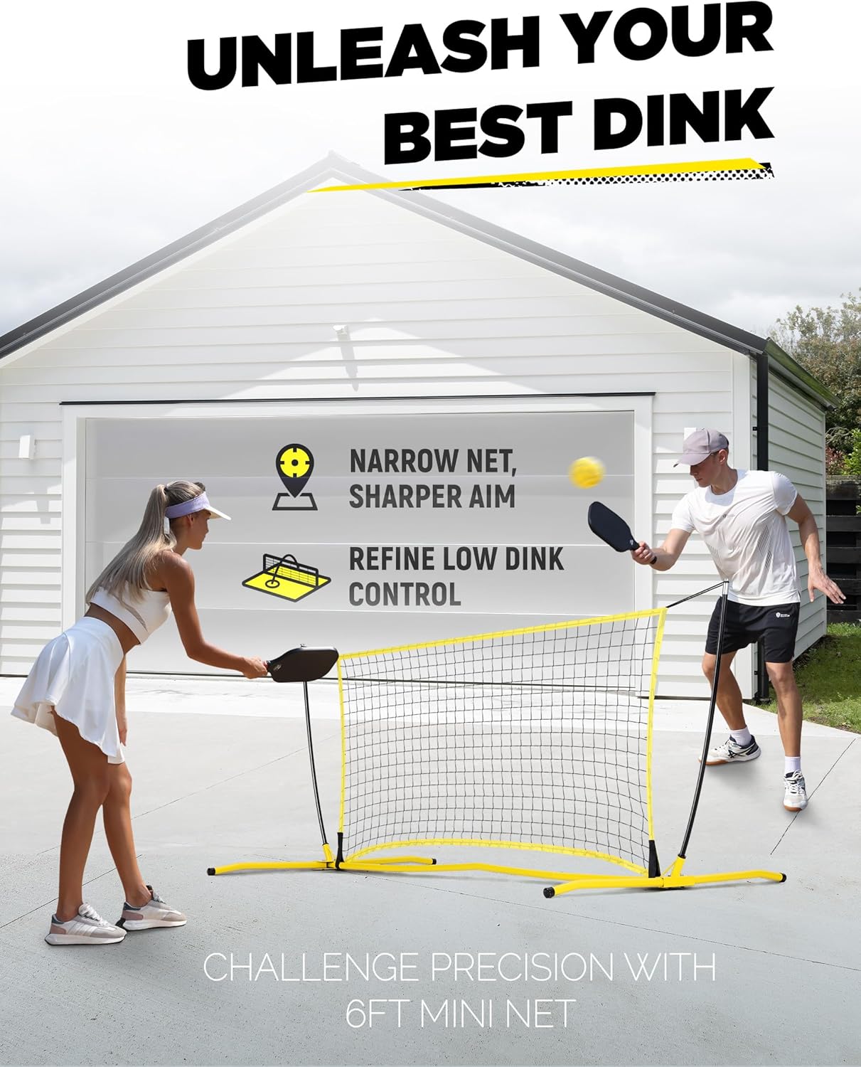 Training Net Mini - Pickle Ball Rebounder Training Equipment for