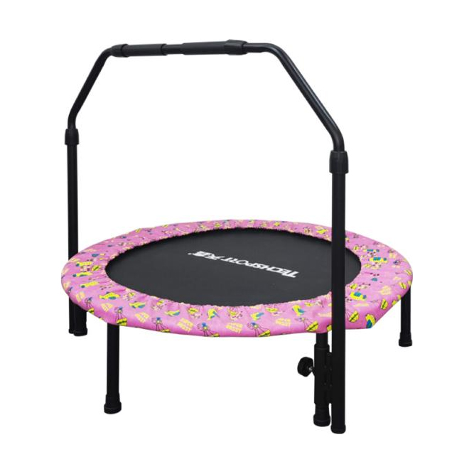 Training Net Mini - Pink Kids Mini Trampoline with Adjustable