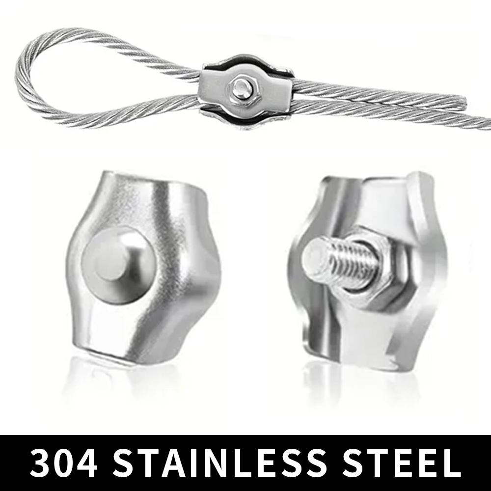 String Tension Clip - 1-10pcs Clamps, Wire Cord Clamps, Stainless