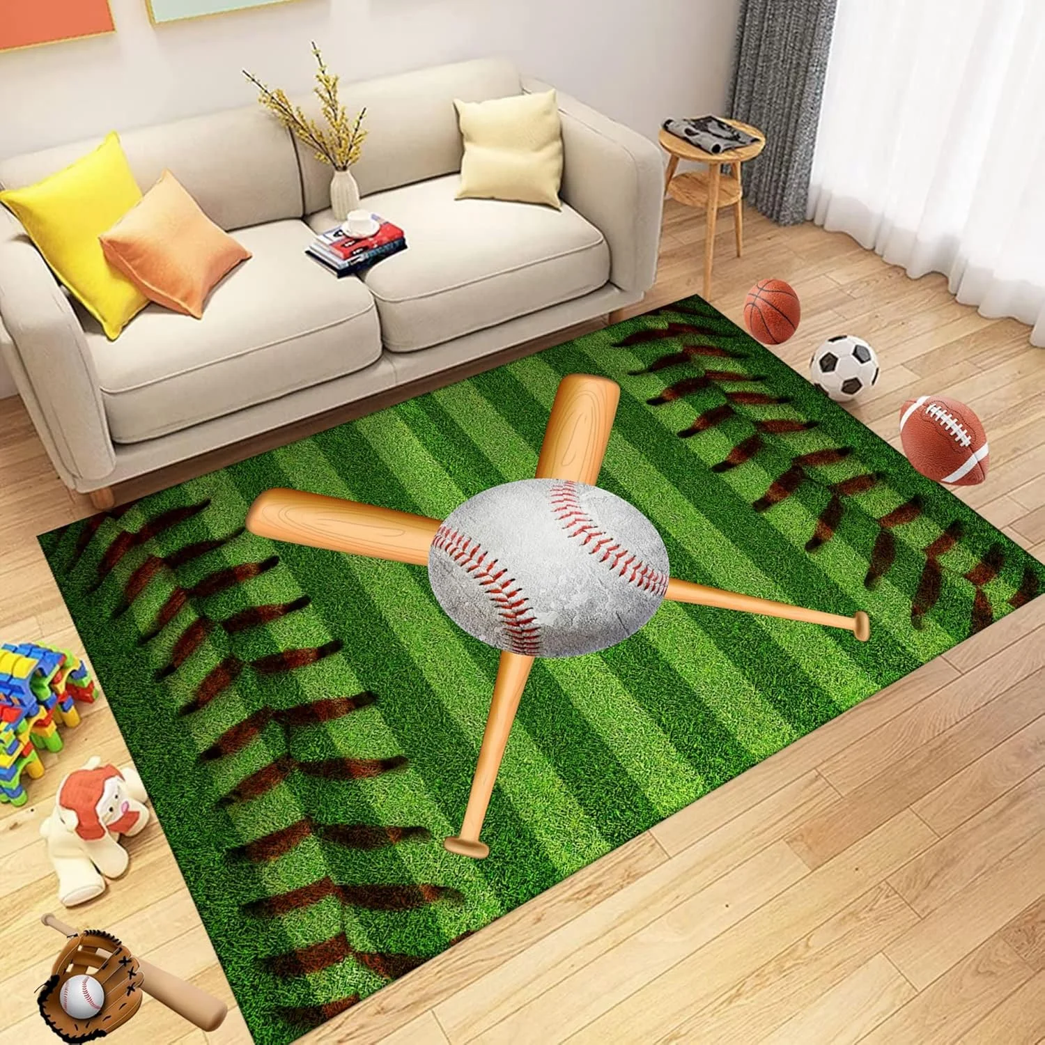 Basketball Court Area Rug Non- - đánh giá và giá Badminton Zone