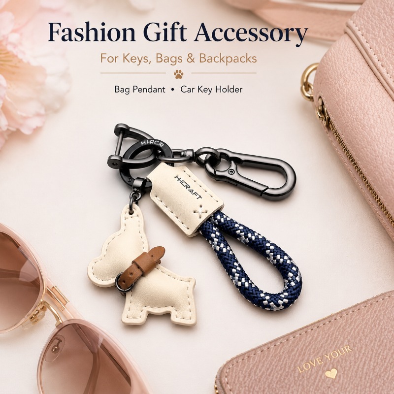 French Bulldog Key Ring Leathe - đánh giá và giá String Tension Clip