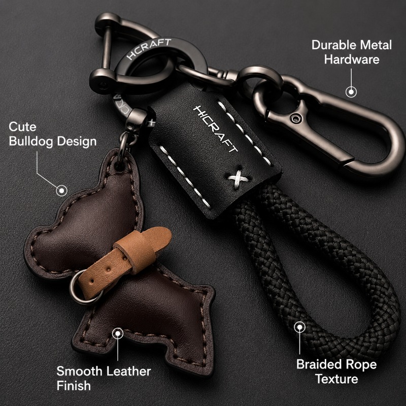 French Bulldog Key Ring Leathe - đánh giá và giá String Tension Clip